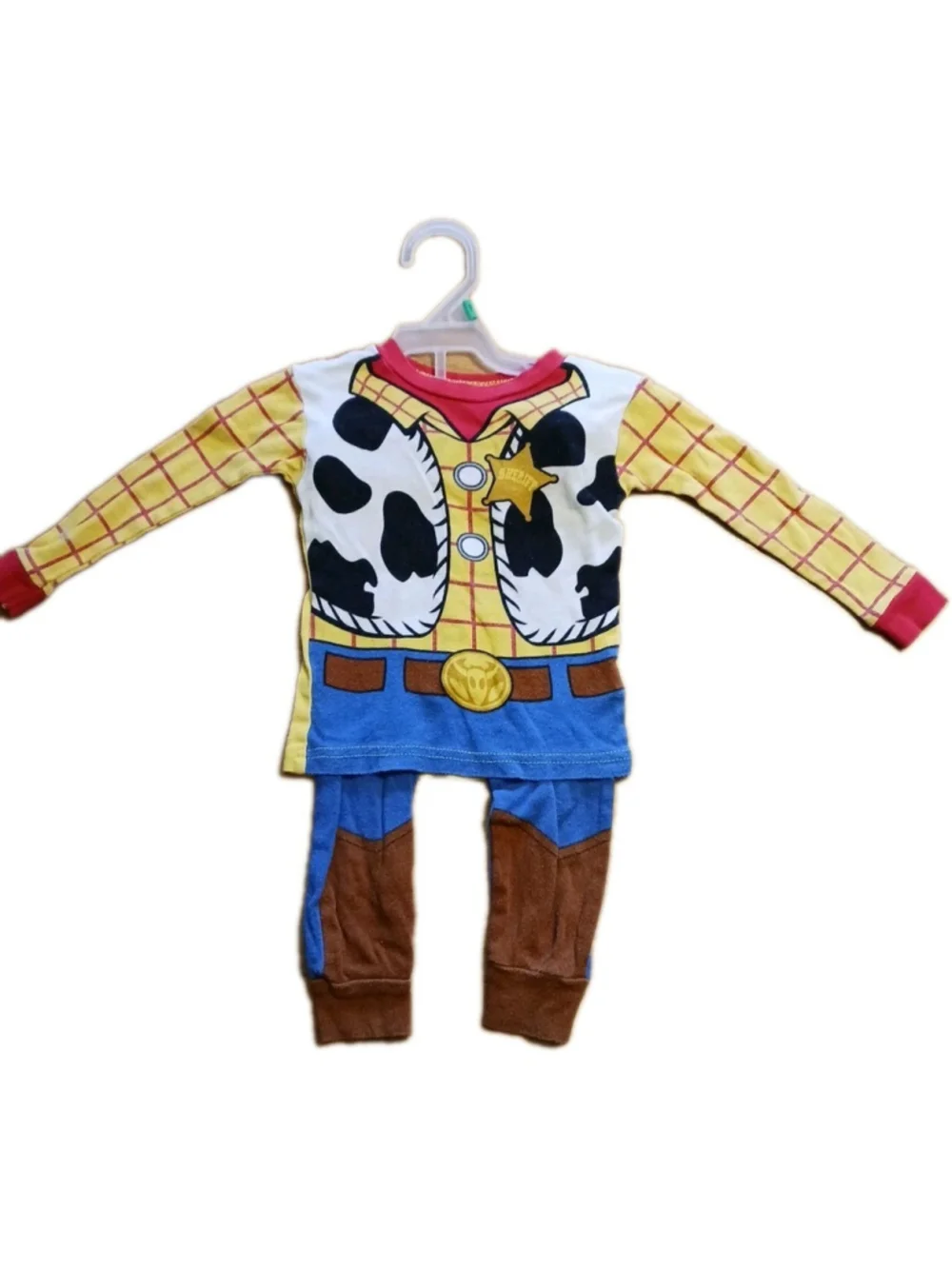 Disney Toy Story Woody Pajamas Costume Size 2T
